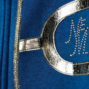 Cosy Zip Hoodie "Le Duc" - blue (Detail)