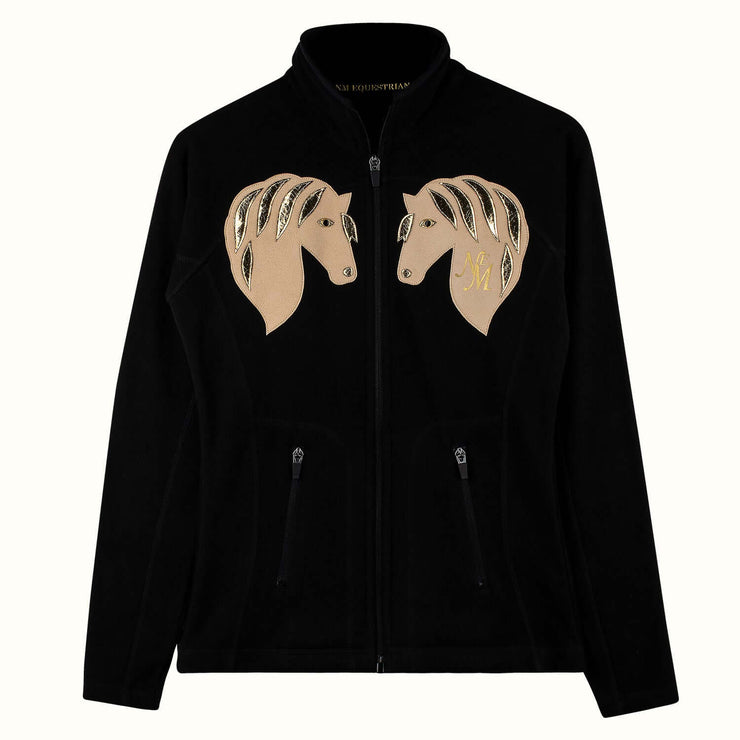 Fleece Jacket "Equiglam Set" - black (Front)