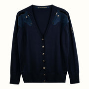 Knit Cardigan "Cavalry" - dark blue