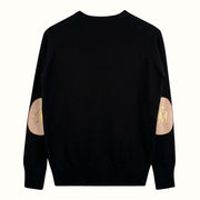 Knit Cardigan "Supreme" - black (Back)