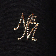 Knit Cardigan "Supreme" - black (Front, Detail)
