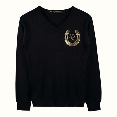 Knit Jumper "Flair" - black