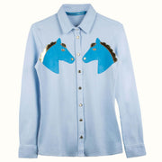 Shirt "Equiville" - light blue