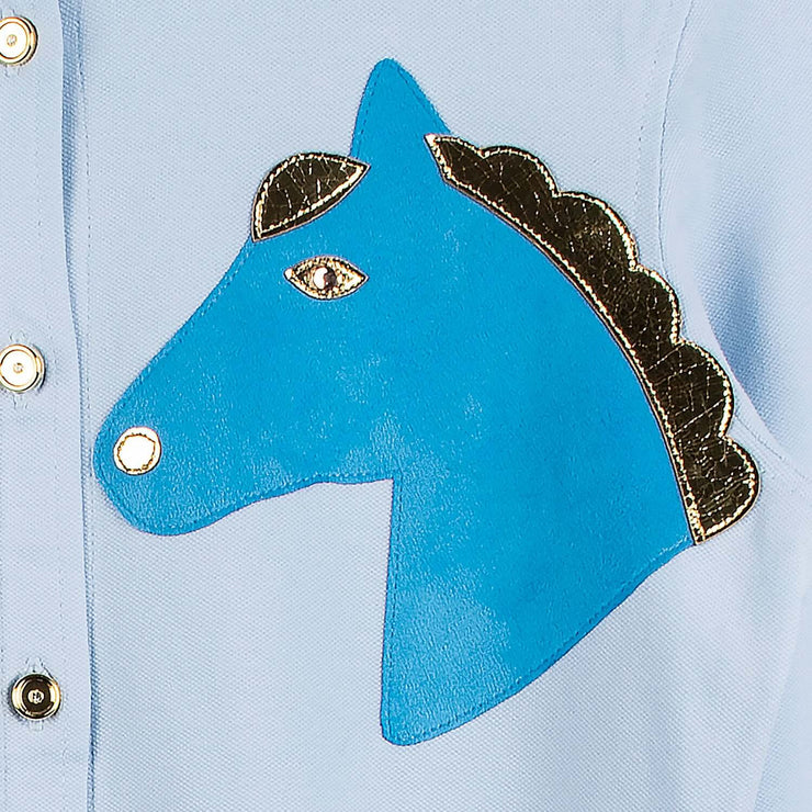 Shirt "Equiville" - light blue (detail)