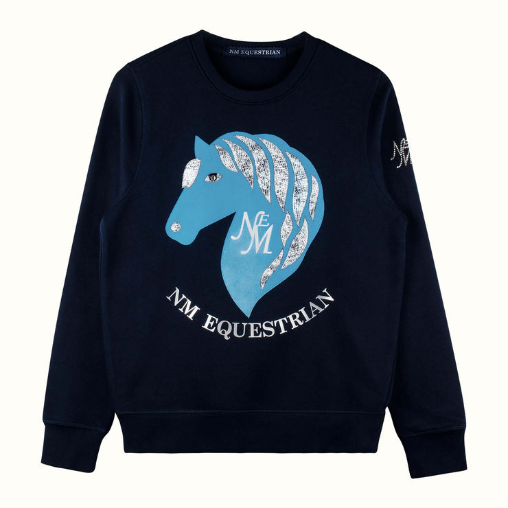 Sweatshirt "Equiglam" - dark blue