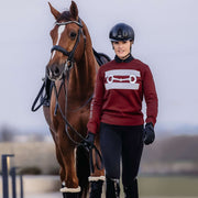 Sweatshirt "Glossy" - burgundy (Model)